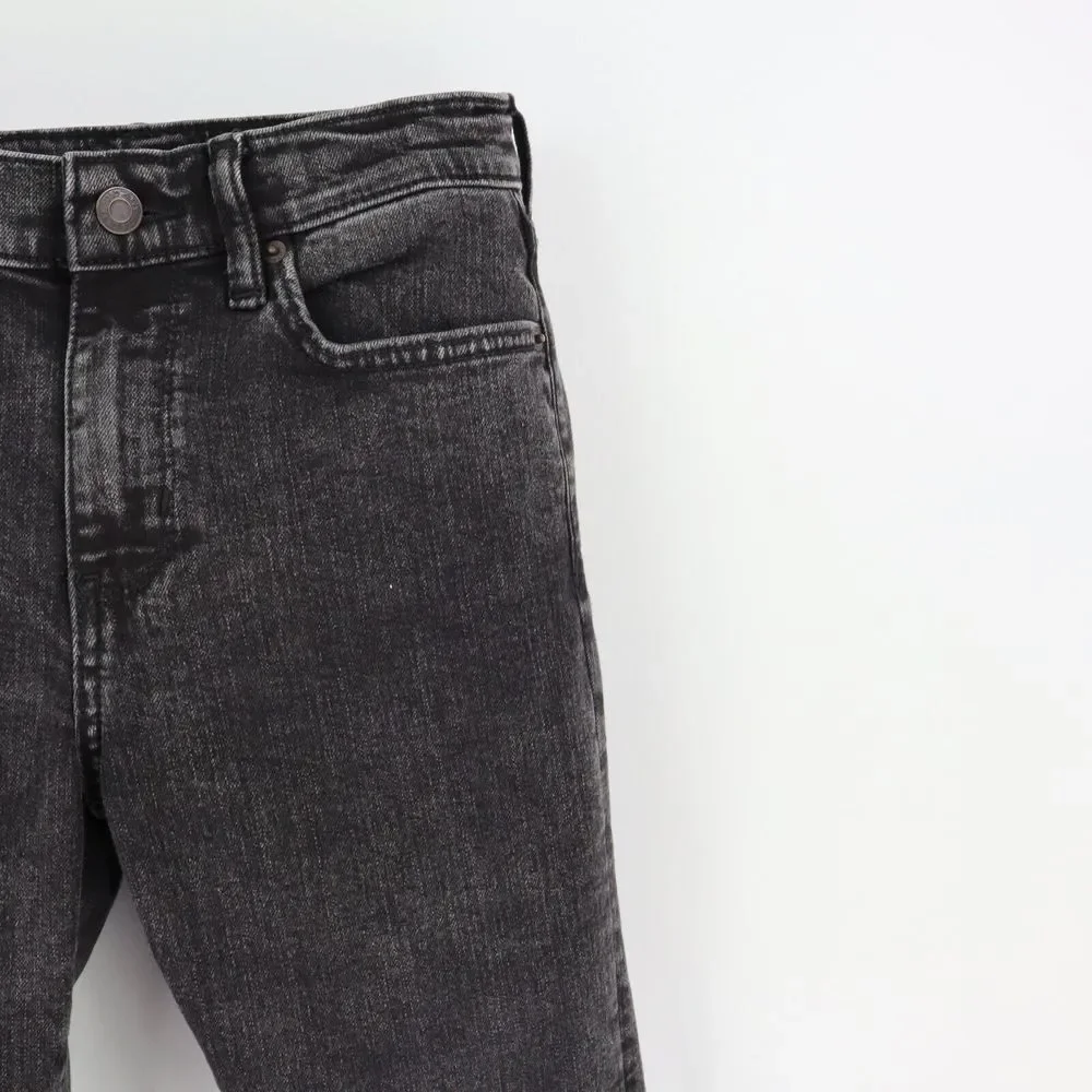 Old Navy Karate Slim Tapered Jeans Boys Size 12 Black Cotton Built-In Flex Tough